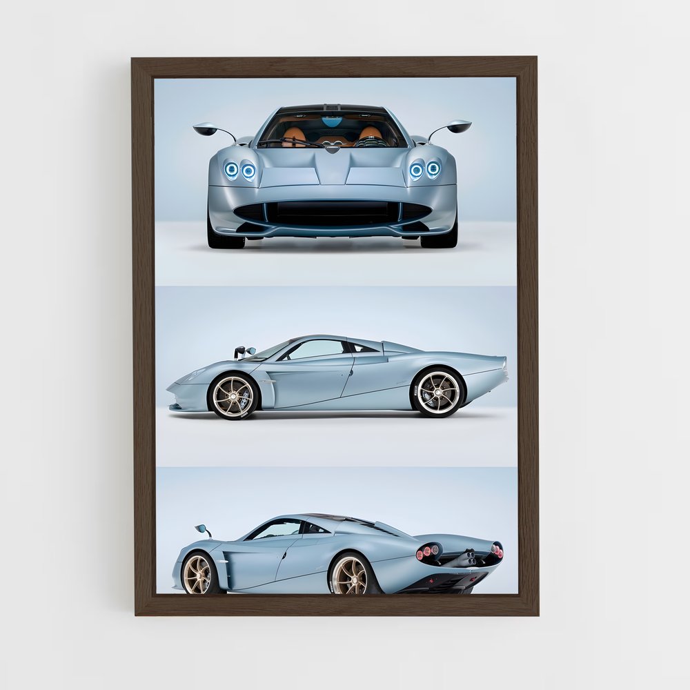 Poster Vitesse Azure – affiche Pagani (vue 5)